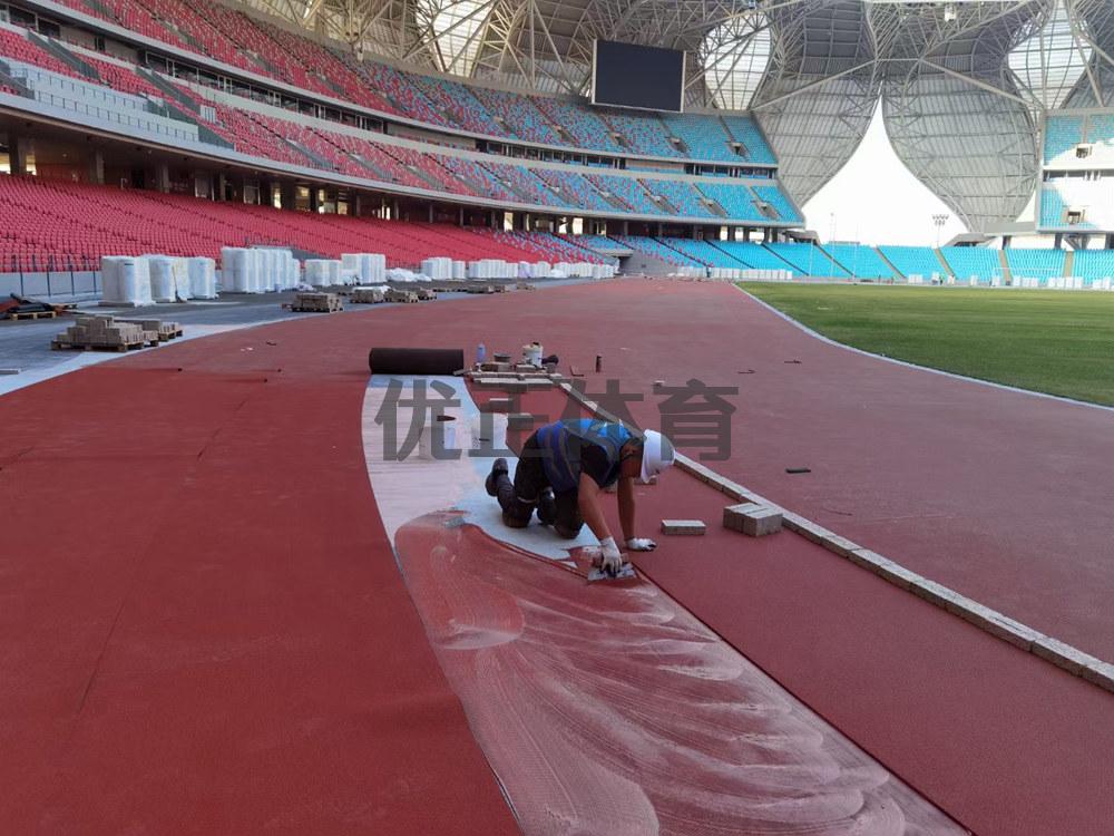 甘南预制型橡胶跑道每平方米的价格